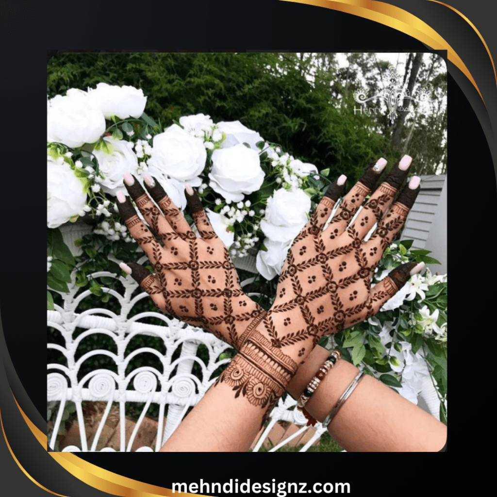 royal royal easy back hand mehndi design