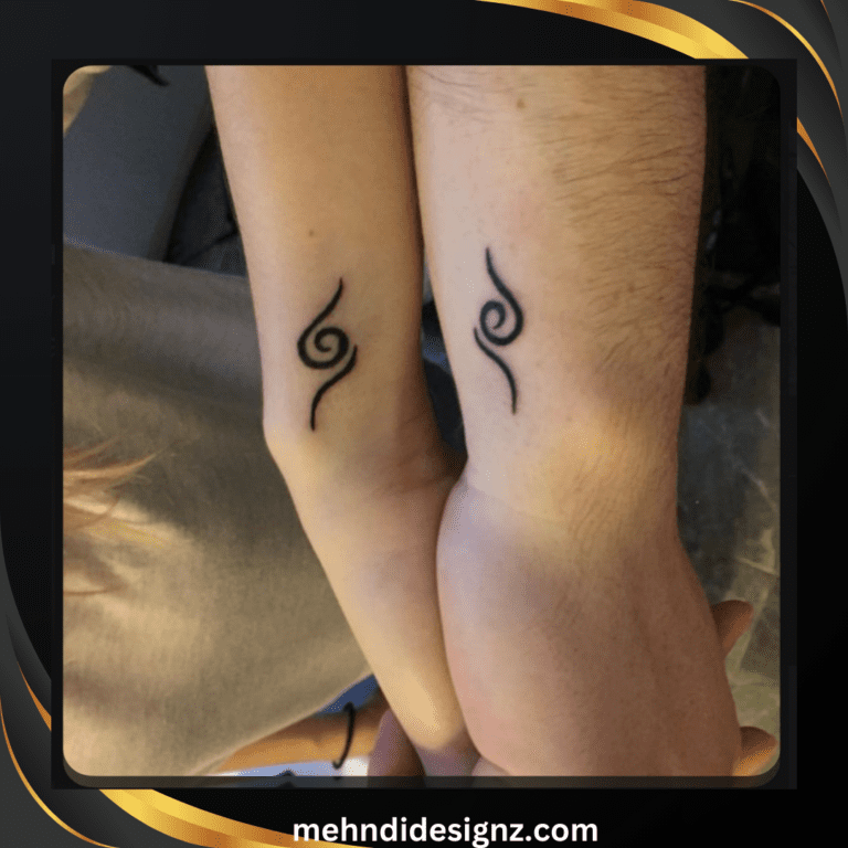 minimalist twin flame tattoo