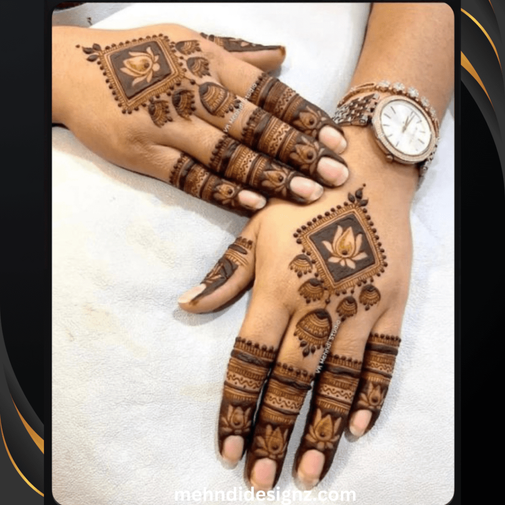 Jhumka Mehndi Designs: Trending & Beautiful Mehndi Art for Hands 10 Jhumka Mehndi design Back Hand