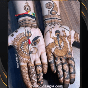 navratri mehndi design 2025