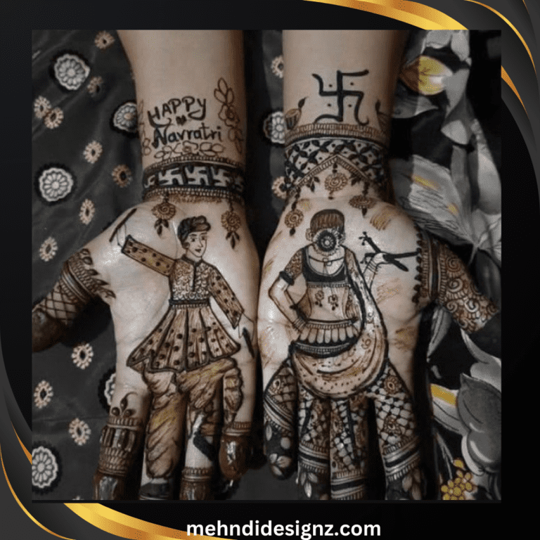 navratri mehndi designs easy simple and beautiful