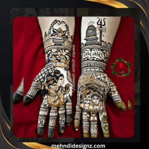 navratri mehndi design easy full hand