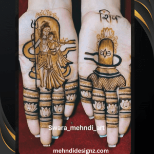 simple navratri mehndi design for girl