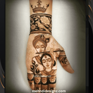 navratri mehndi design arabic
