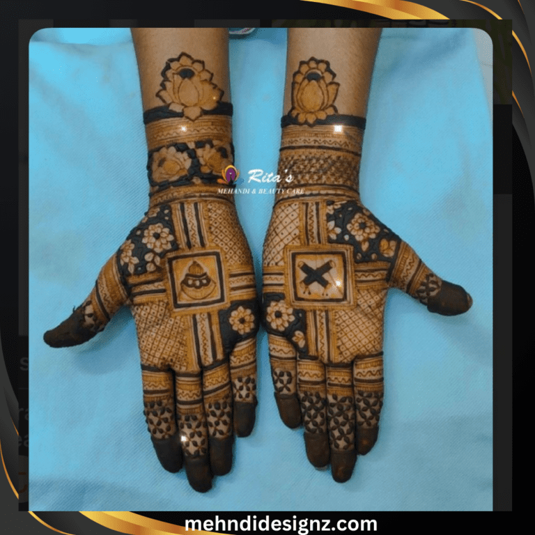 navratri mehndi design arabic