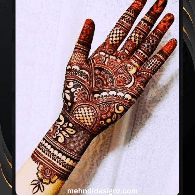 modern navratri mehndi design
