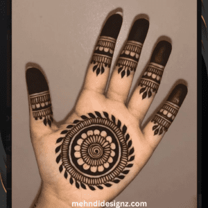 navratri mehndi design easy