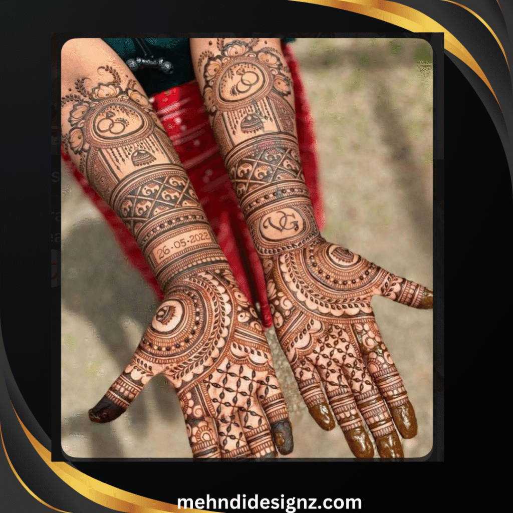 latest engagement mehndi designs