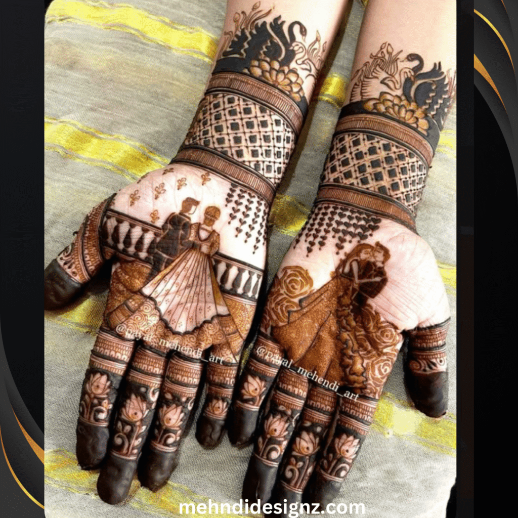 engagement mehndi design