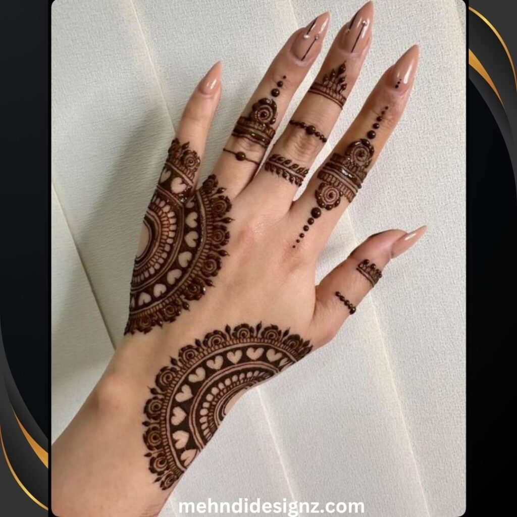 Aesthetic Mehndi Design: A Blend of Art, Culture, and Elegance 5 stylish back hand mehndi designs