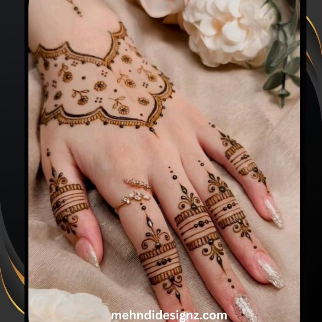 Aesthetic Mehndi Design: A Blend of Art, Culture, and Elegance 9 aesthetic mehndi design back hand simple