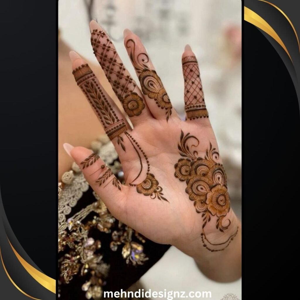 Aesthetic Mehndi Design: A Blend of Art, Culture, and Elegance 8 front hand mehndi design