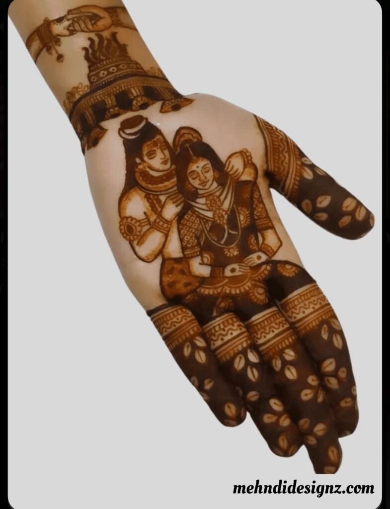 Mahadev Mehndi Designs to Embrace Spiritual Elegance 3 Mahadev mehndi designs