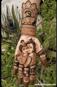 shiv mehndi design hand