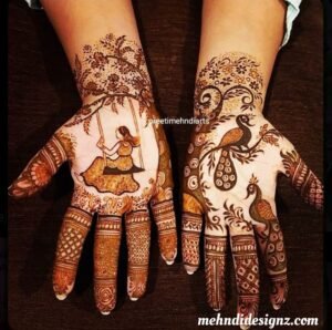 sawan mehndi design 2025