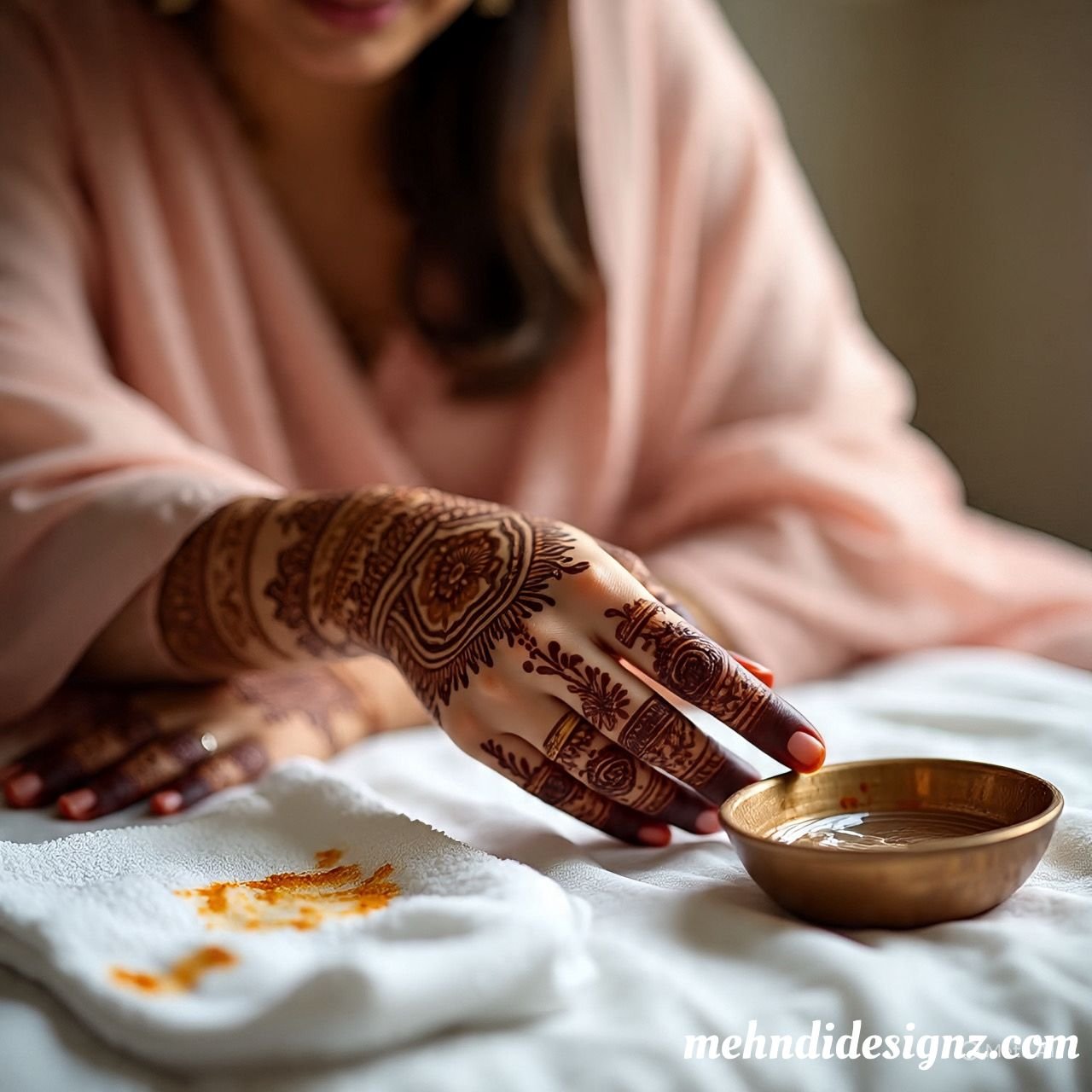 remove henna from hand quickly