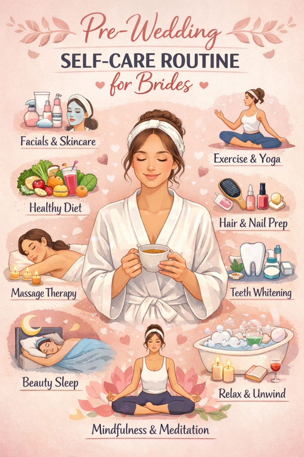 Pre-Wedding Self-Care Routine for Brides 1 Self-Care Routine