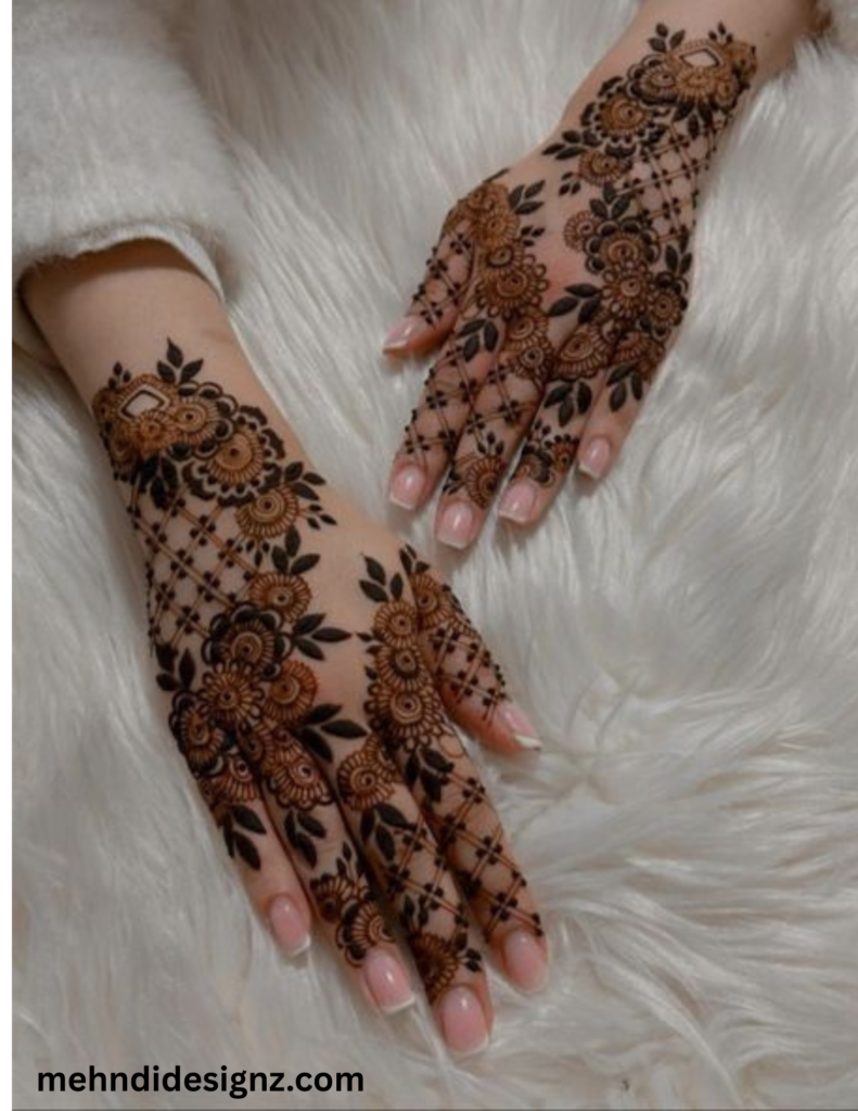 khafif mehndi design arabic light minimalist style gulf 2026