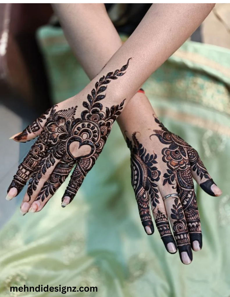 khafif mehndi design arabic light minimalist style gulf 2026